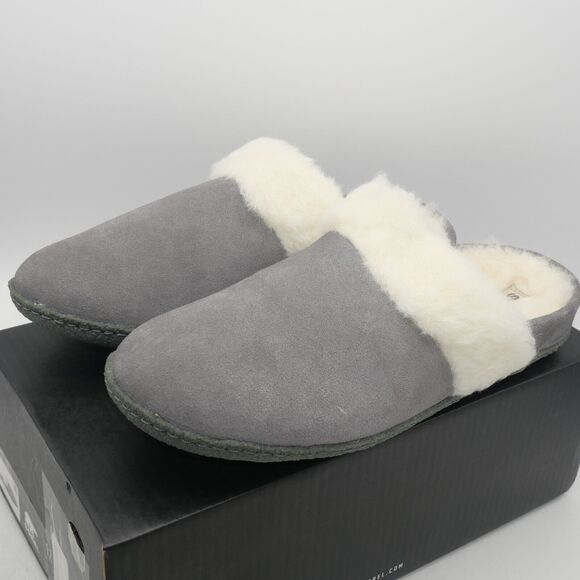 NEW SOREL Nakiska Slide II Women's 12 Suede Lined Slippers Gray Indoor/Outdoor - Picture 1 of 10